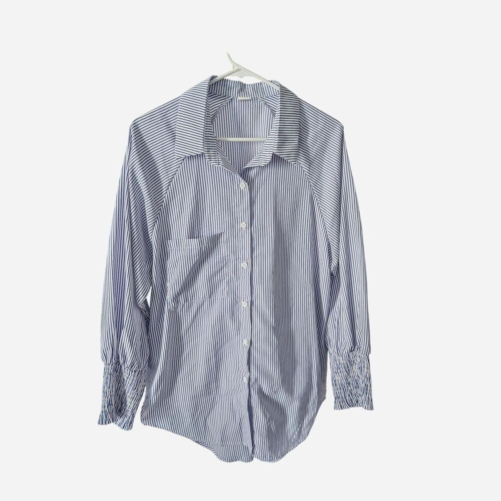 Women's Blue and Purple Blouse